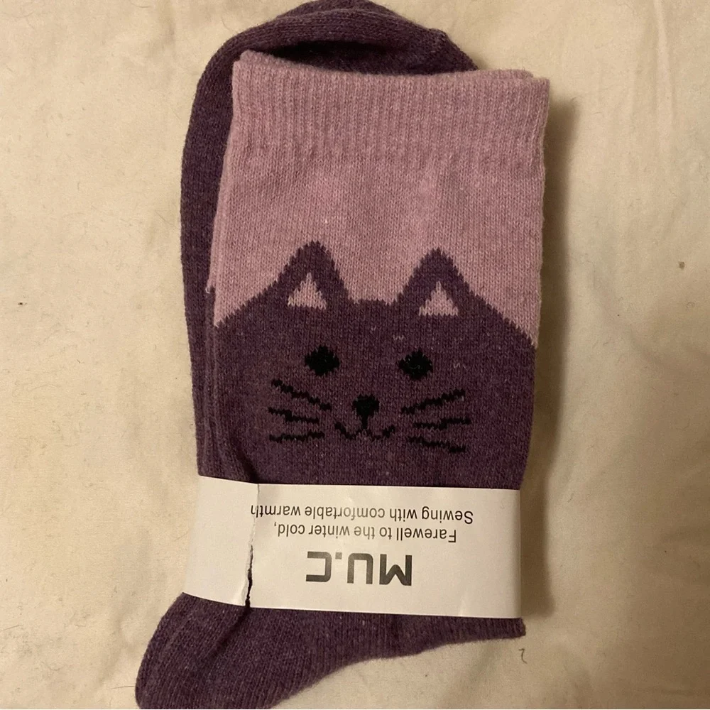 CAT SOCKS in FIVE COLORS!!!
